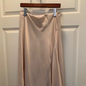Express Satin midi skirt. NWT.